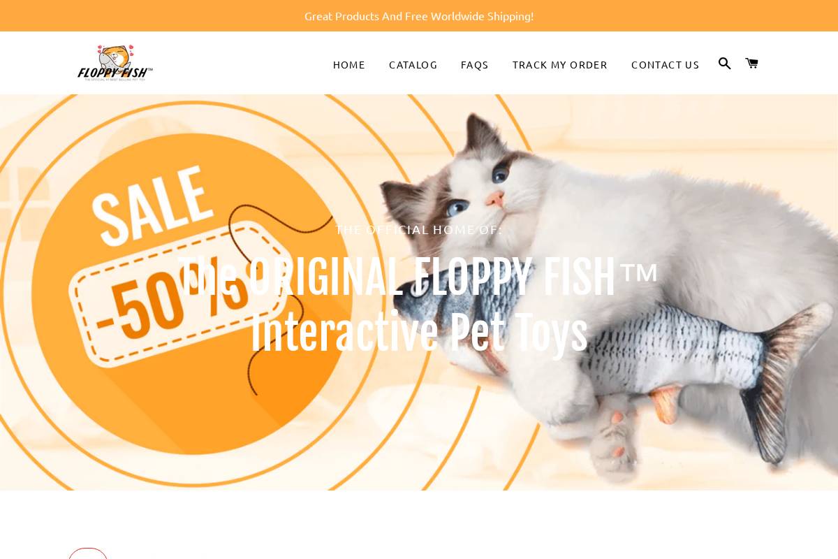 officialfloppyfish.com homepage screenshot