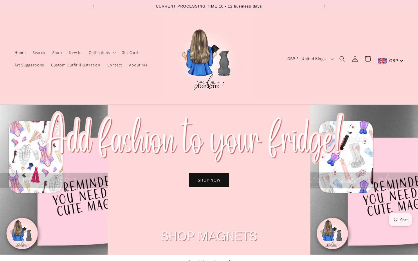 officialjmdesigns.com homepage screenshot