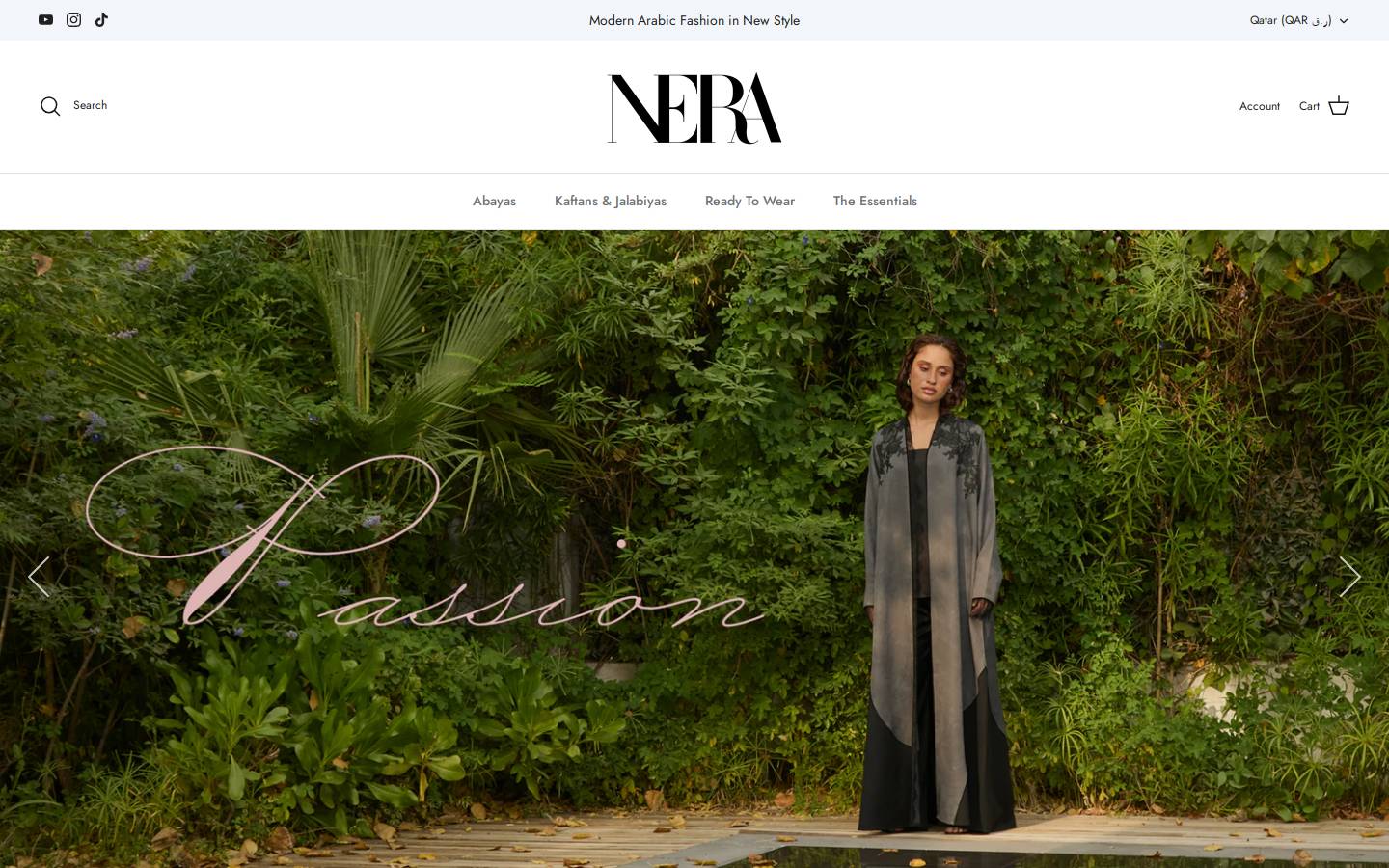 officialnera.com homepage screenshot