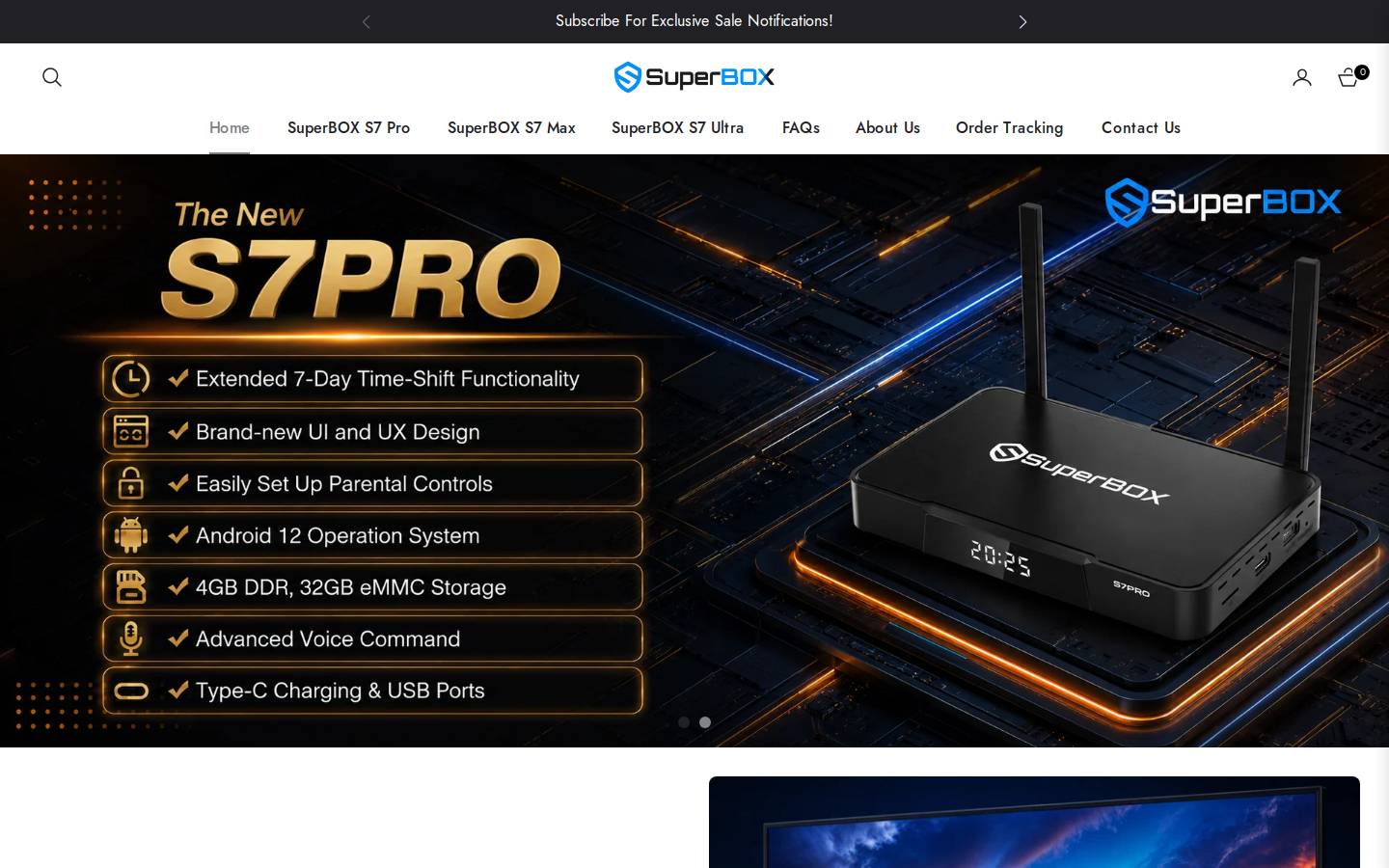 officialsuperboxtv.com homepage screenshot