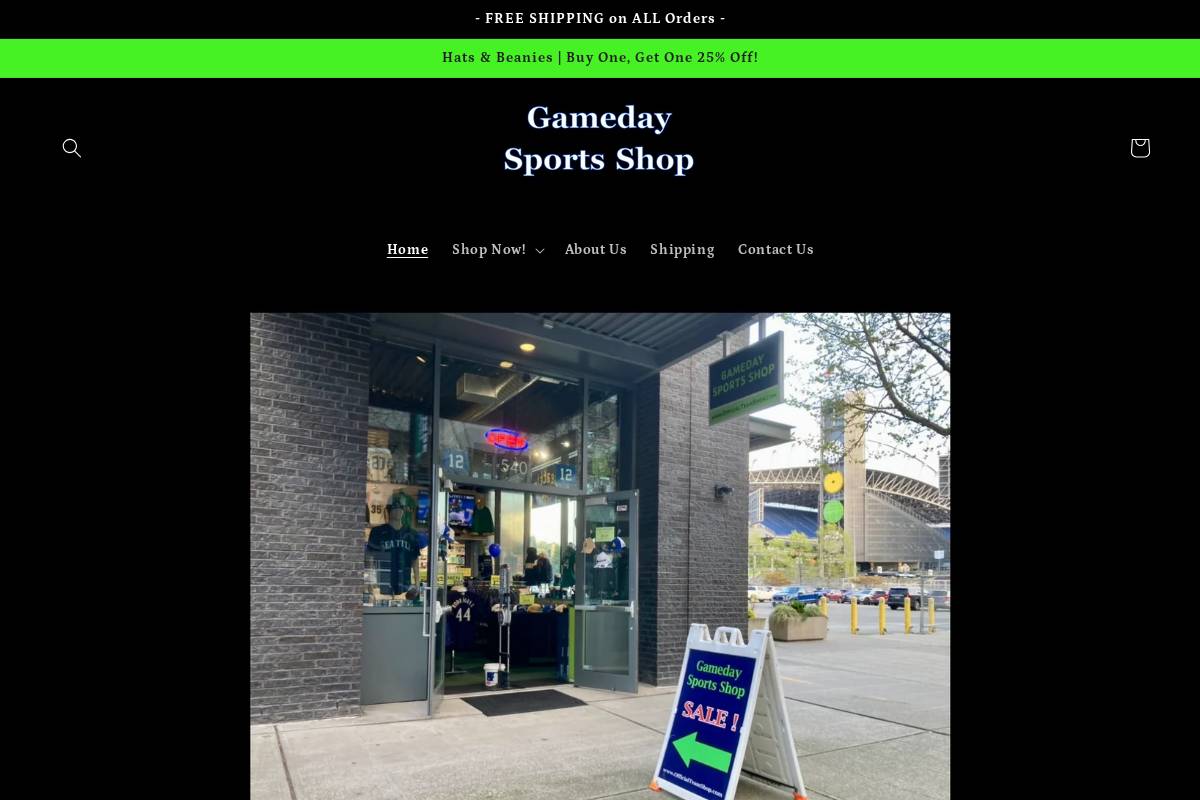officialteamshop.com homepage screenshot