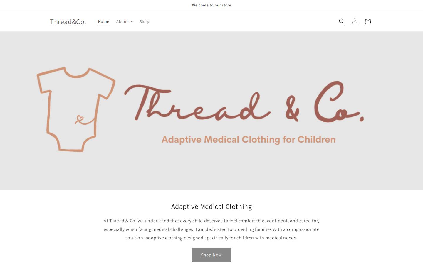 officialthreadandco.com homepage screenshot