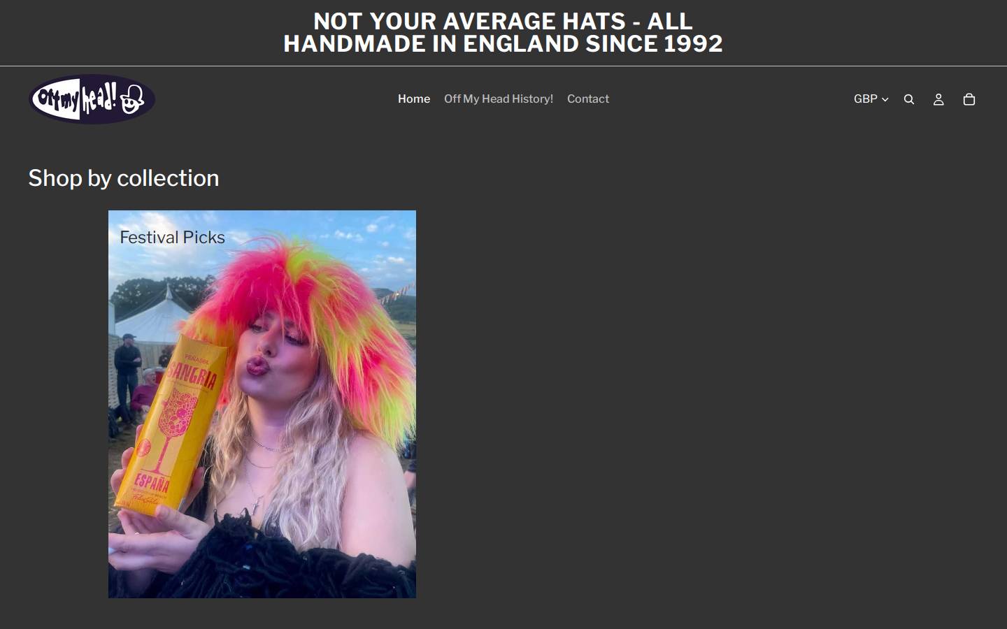offmyhead.com homepage screenshot