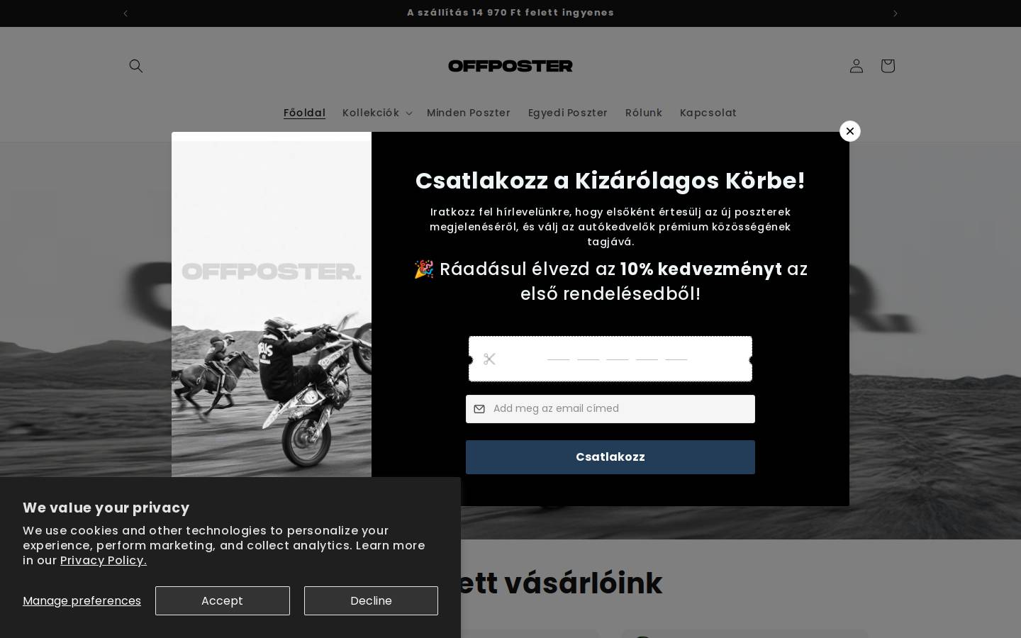 Offposter homepage screenshot