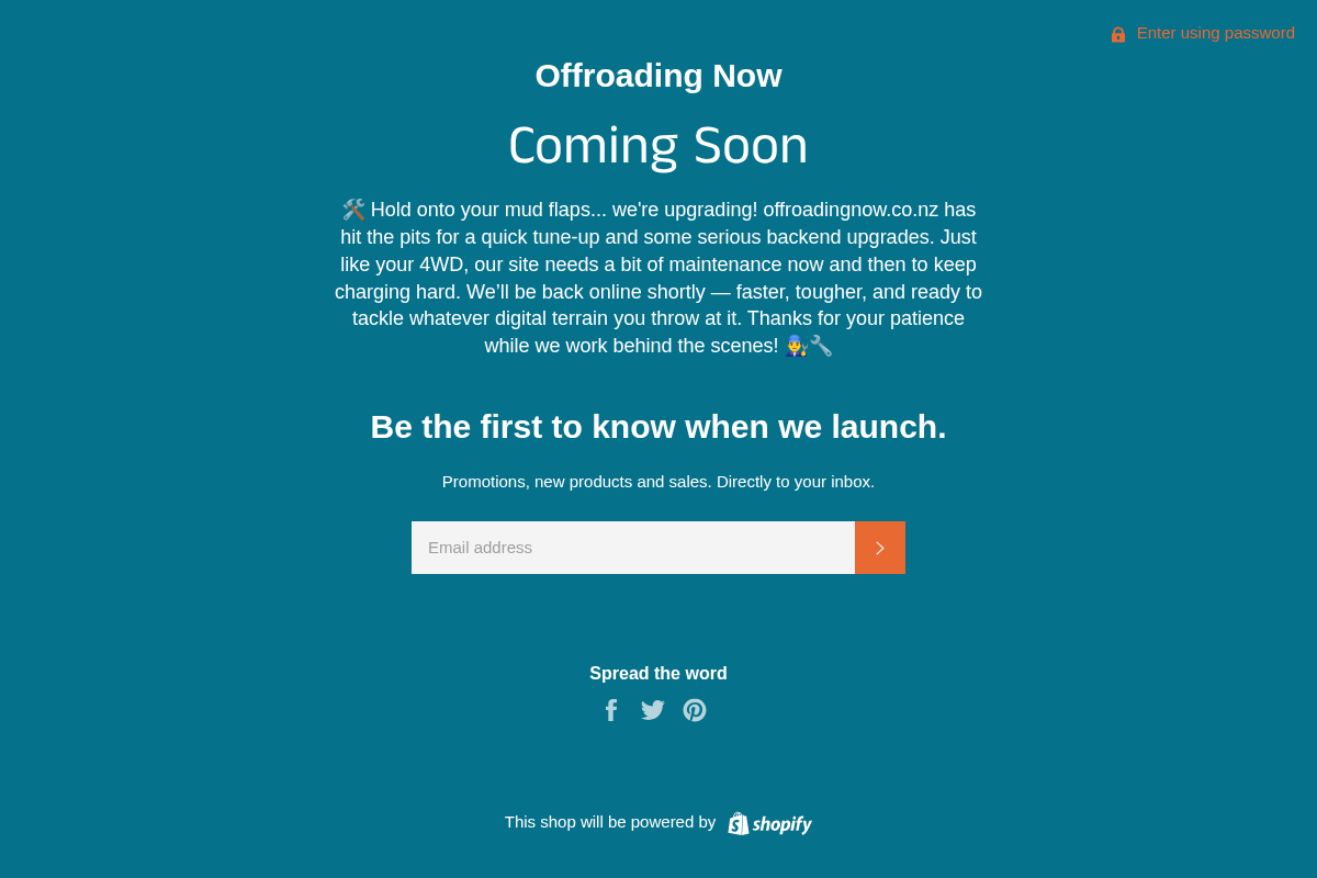 offroadingnow.co.nz homepage screenshot