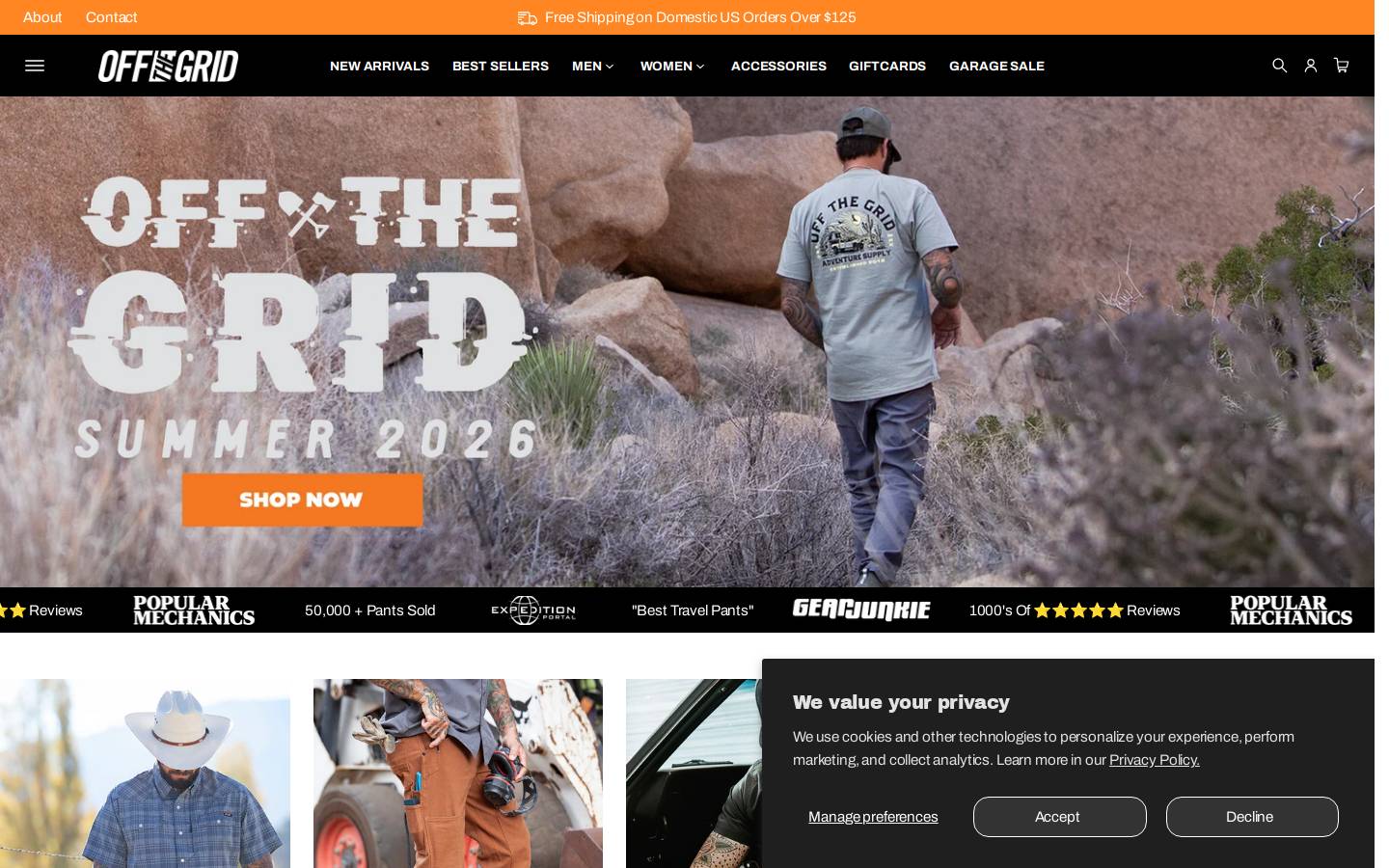 Offthegridsurplus homepage screenshot