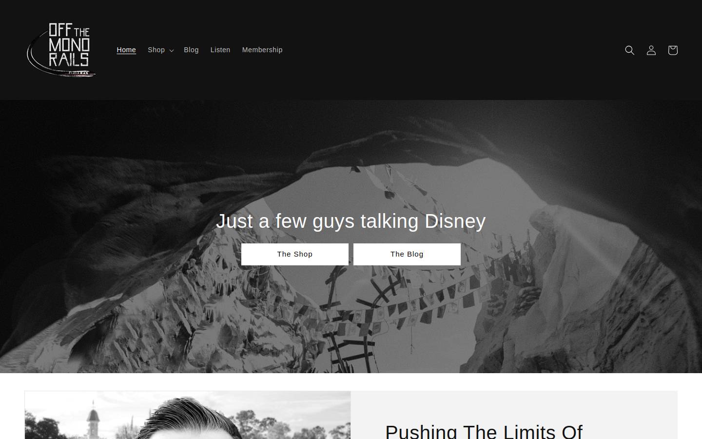 offthemonorails.com homepage screenshot