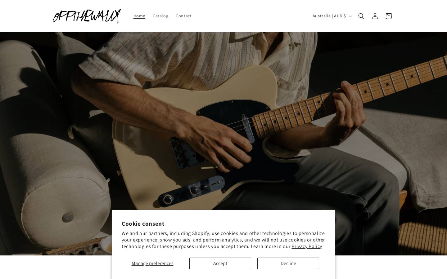 offthewally.com homepage screenshot