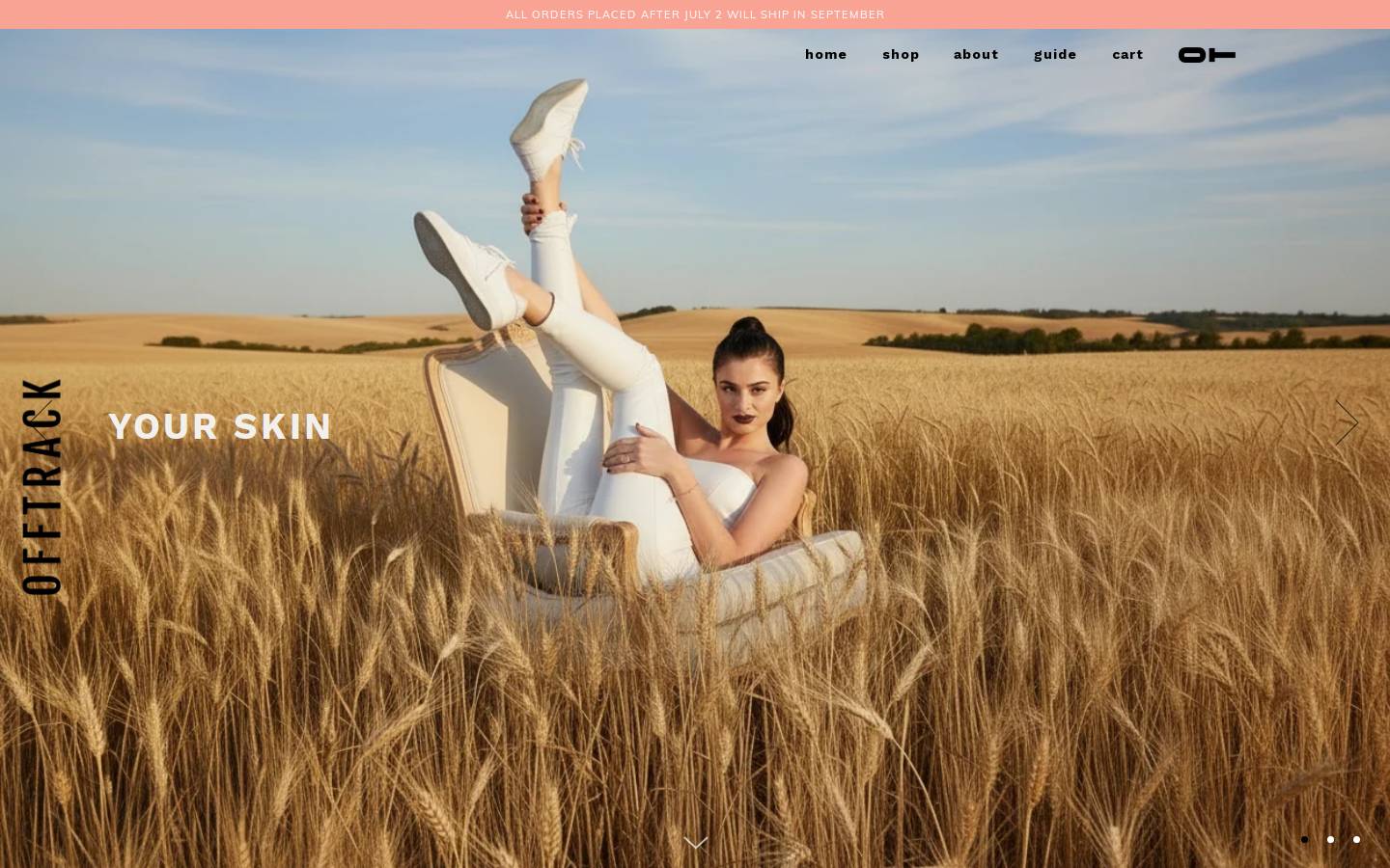 offtrack.co homepage screenshot