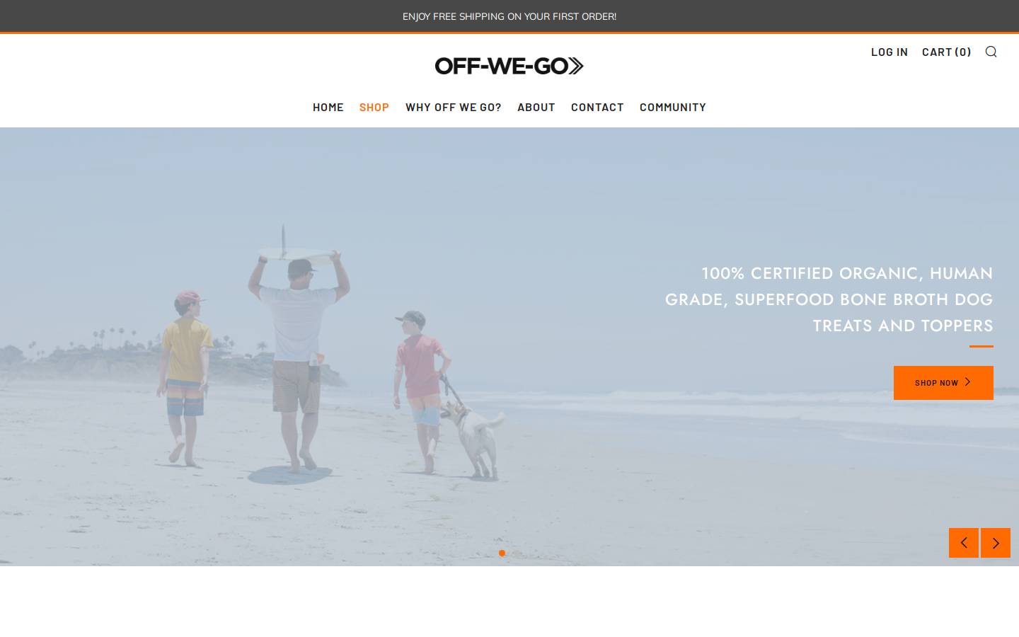 offwego.co homepage screenshot