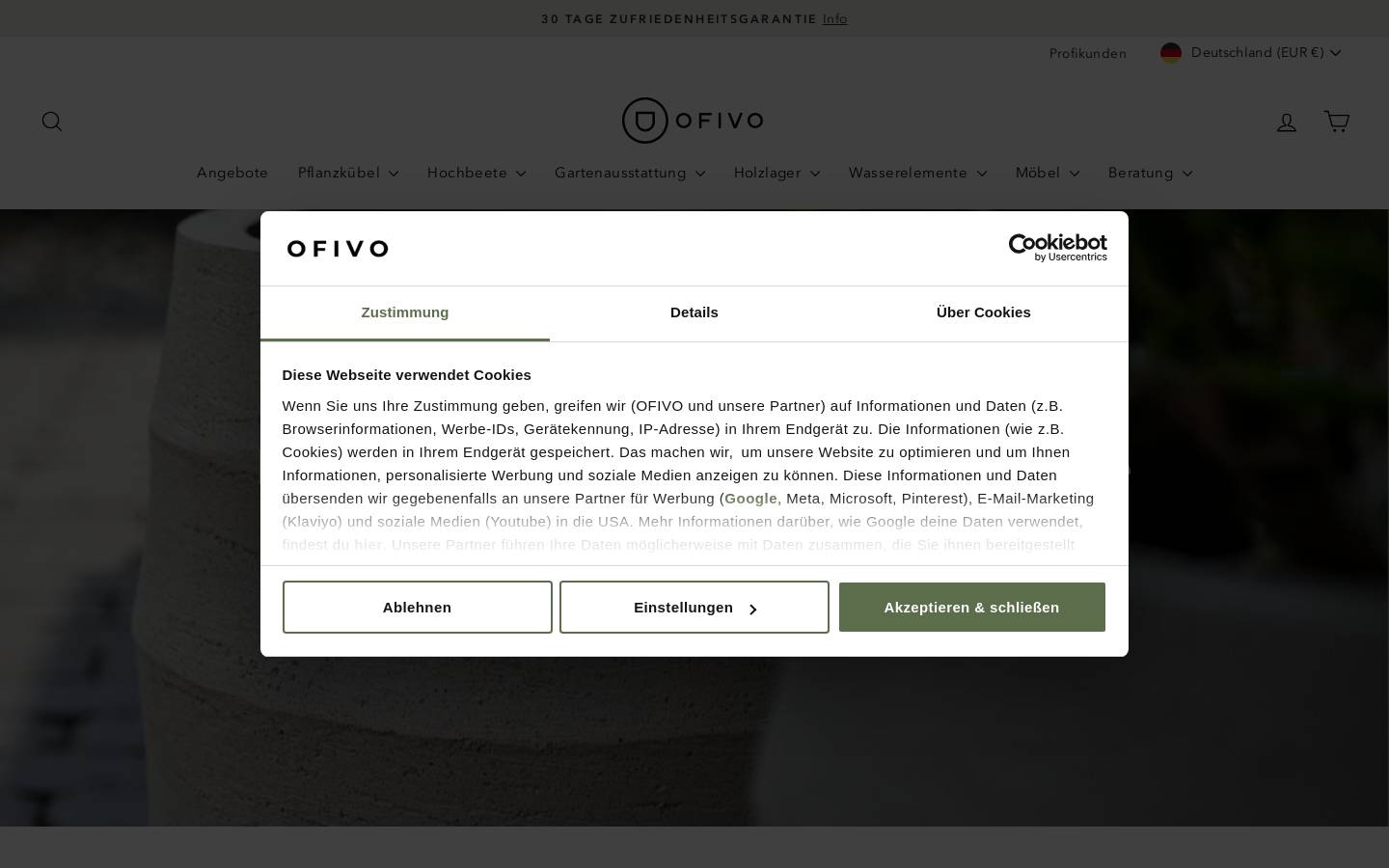 OFIVO homepage screenshot