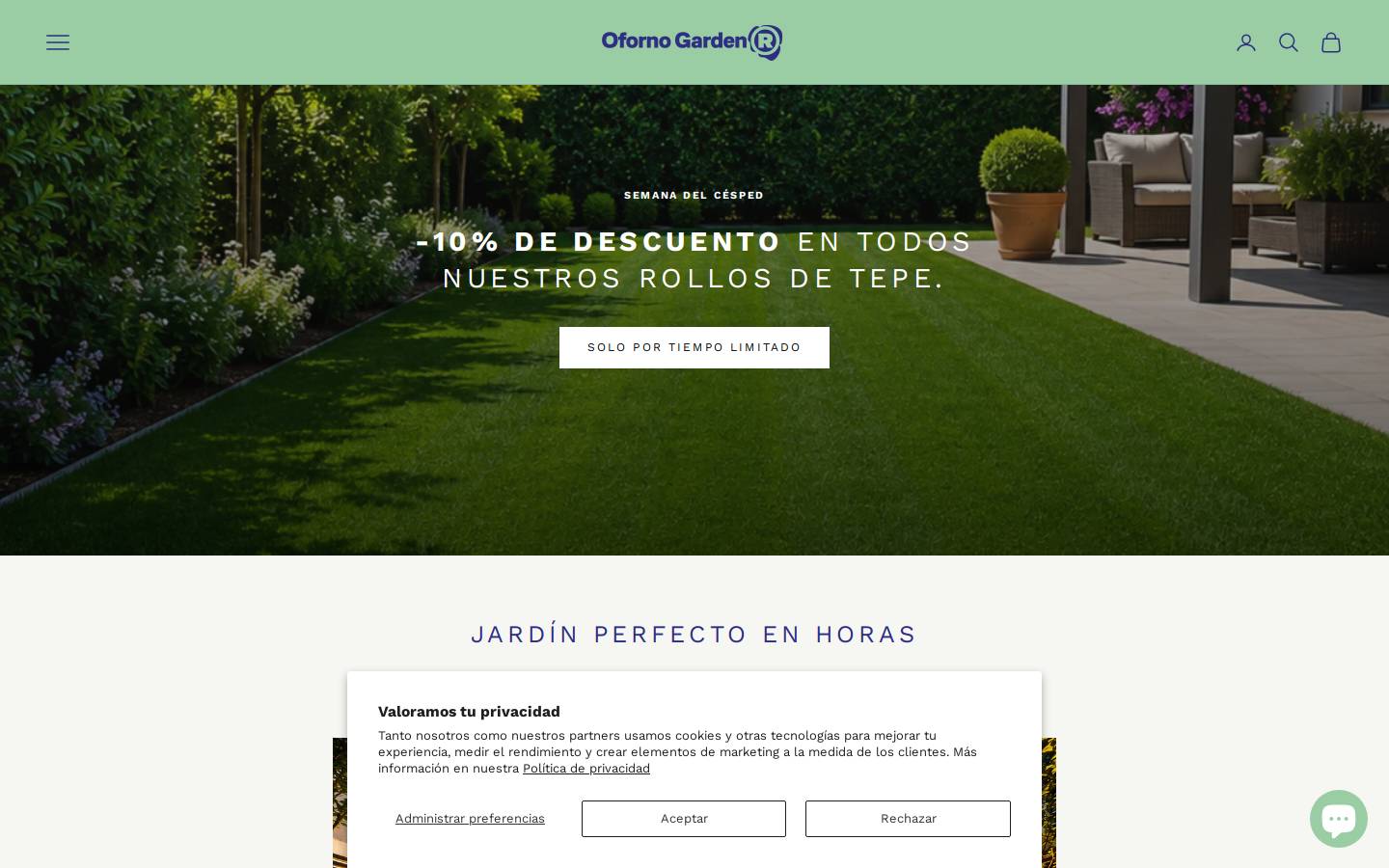 ofornogarden.com homepage screenshot
