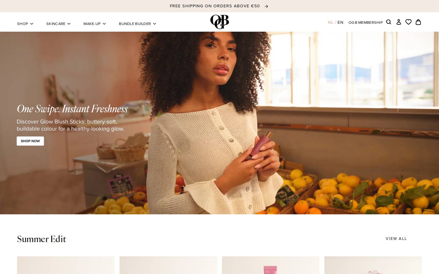 ogb.com homepage screenshot
