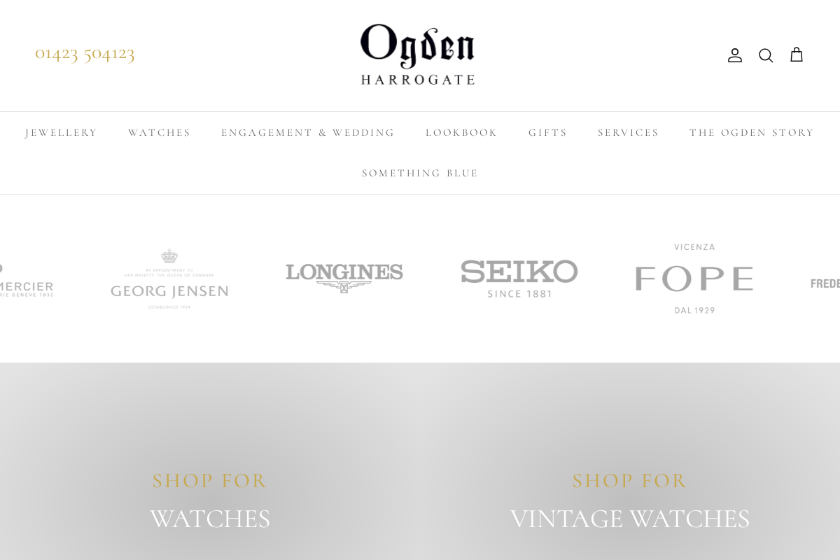 Ogden of Harrogate homepage screenshot