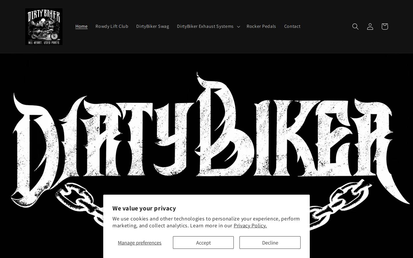 ogdirtybiker.com homepage screenshot