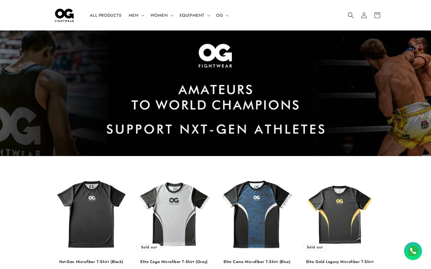 ogfightwear.com homepage screenshot