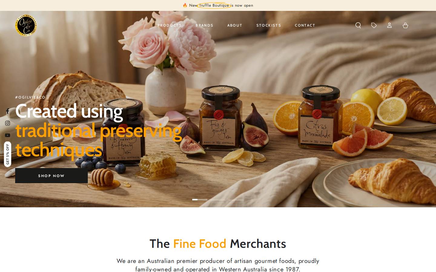 ogilvieandco.com.au homepage screenshot
