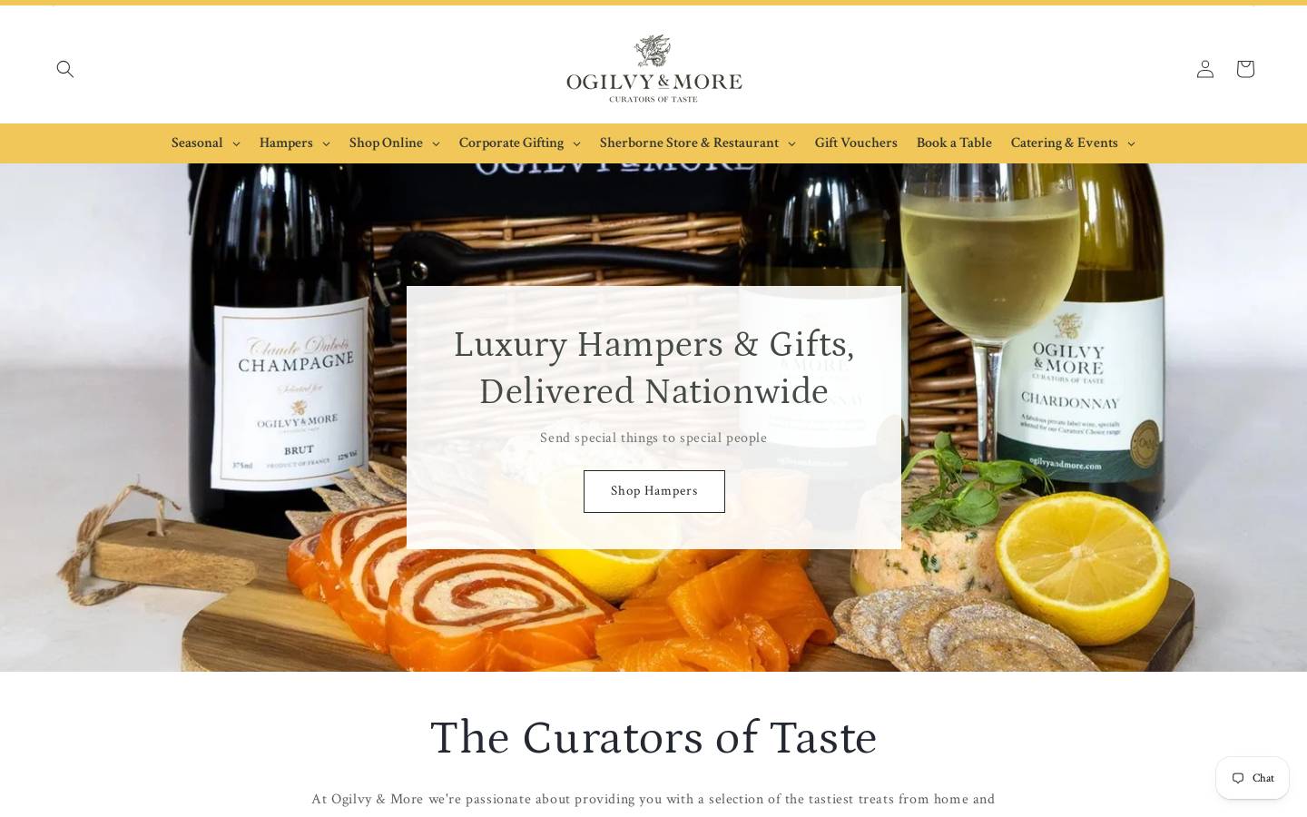 Ogilvy & More ~ Curators of Taste homepage screenshot