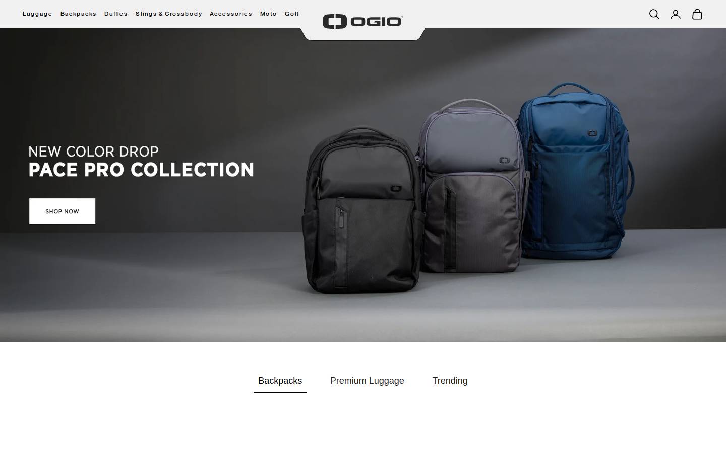 ogioindia.com homepage screenshot