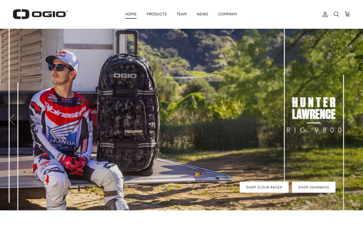 ogiopowersports.com homepage screenshot