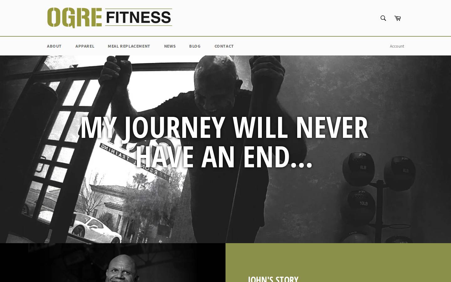 ogrefitness.com homepage screenshot