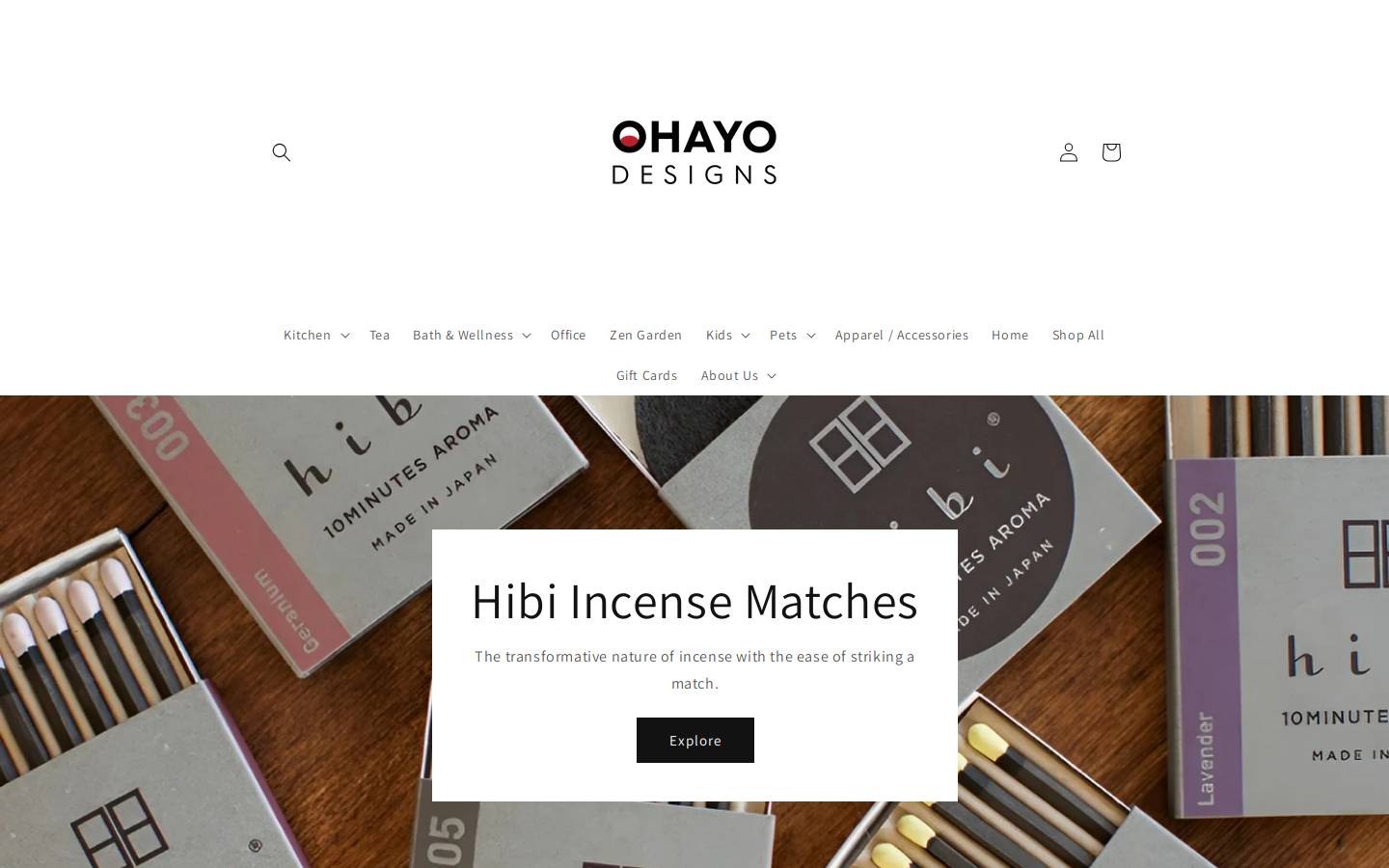 ohayodesigns.com homepage screenshot