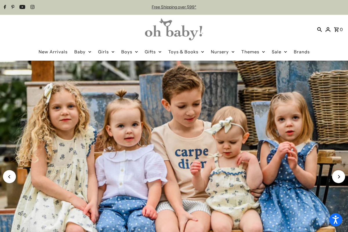 Oh Baby! homepage screenshot