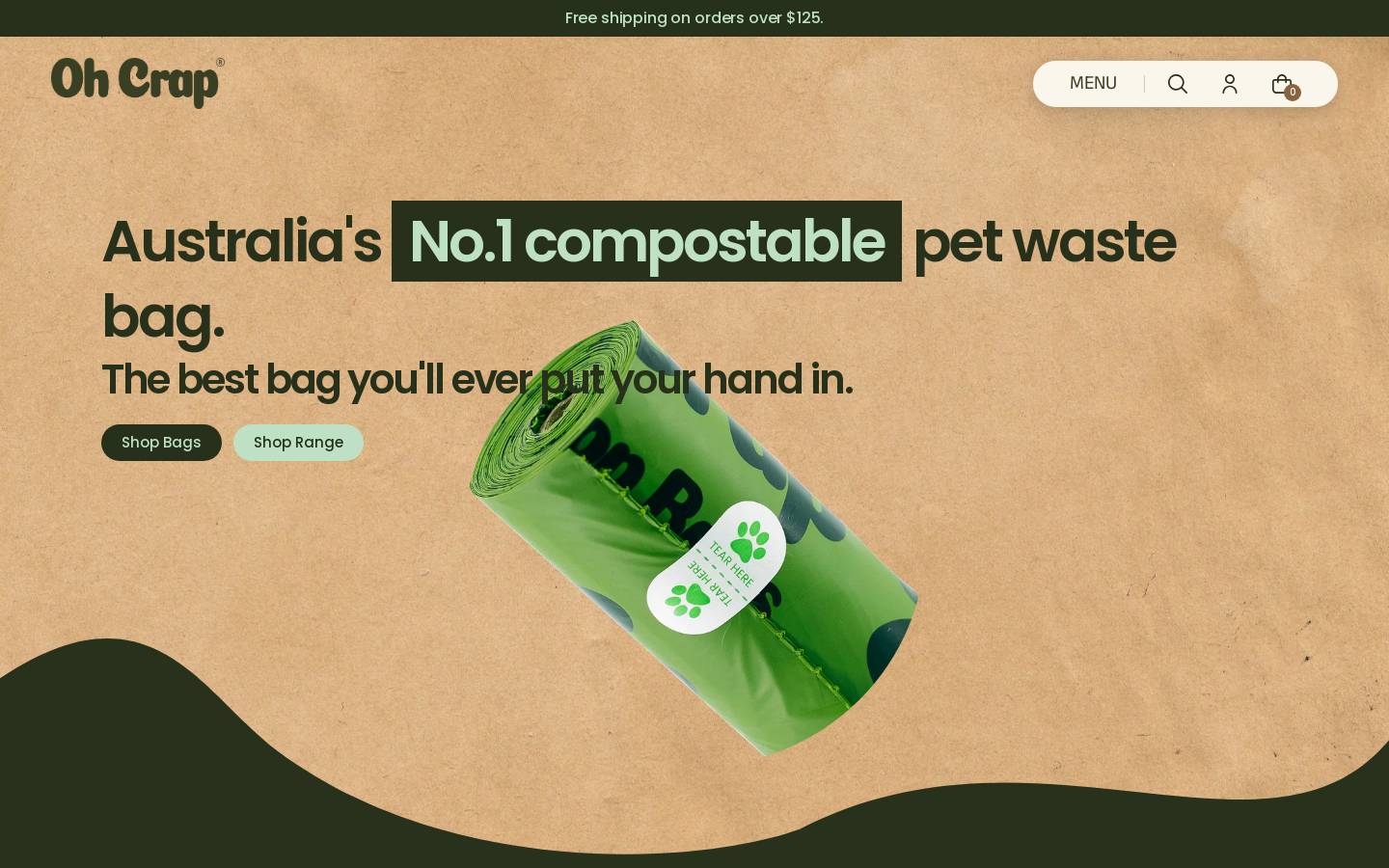 Oh Crap homepage screenshot