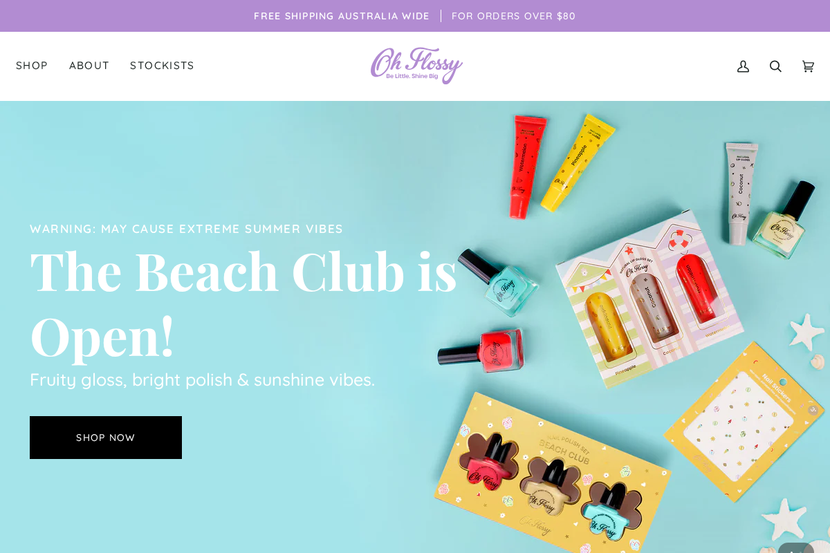 ohflossy.com homepage screenshot