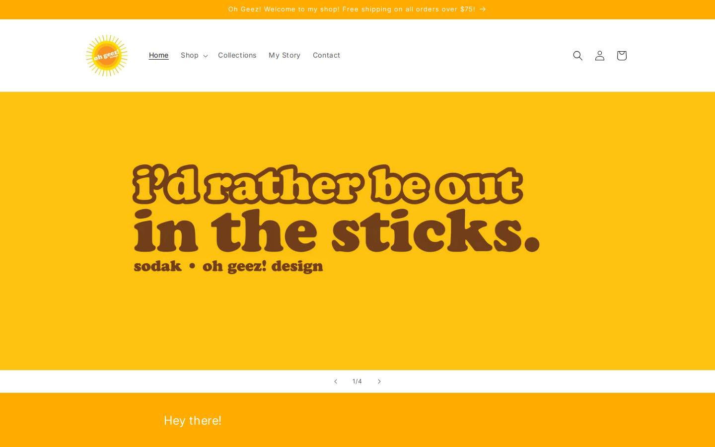 ohgeezdesign.com homepage screenshot