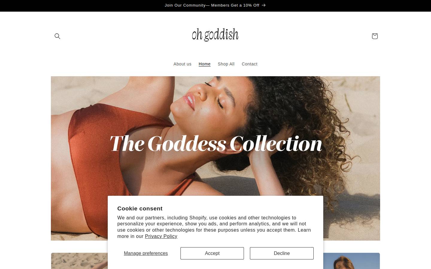 ohgoddish.com homepage screenshot