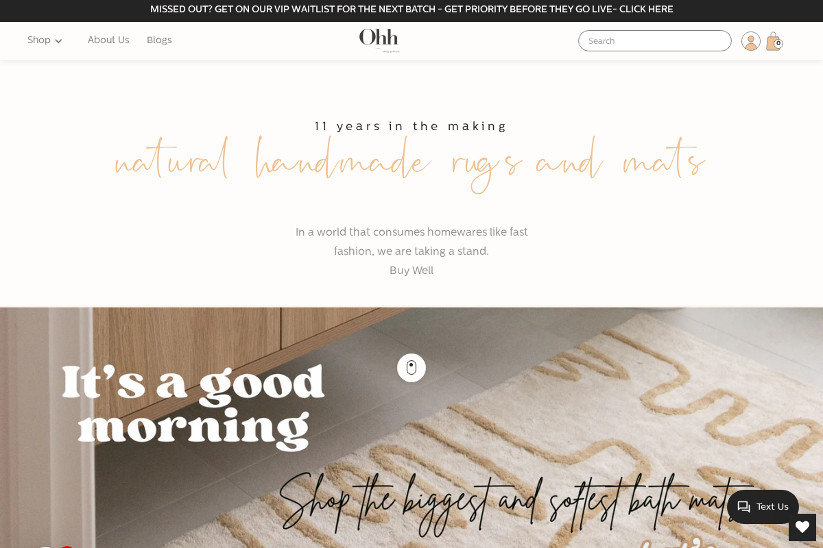 Oh Happy Home homepage screenshot