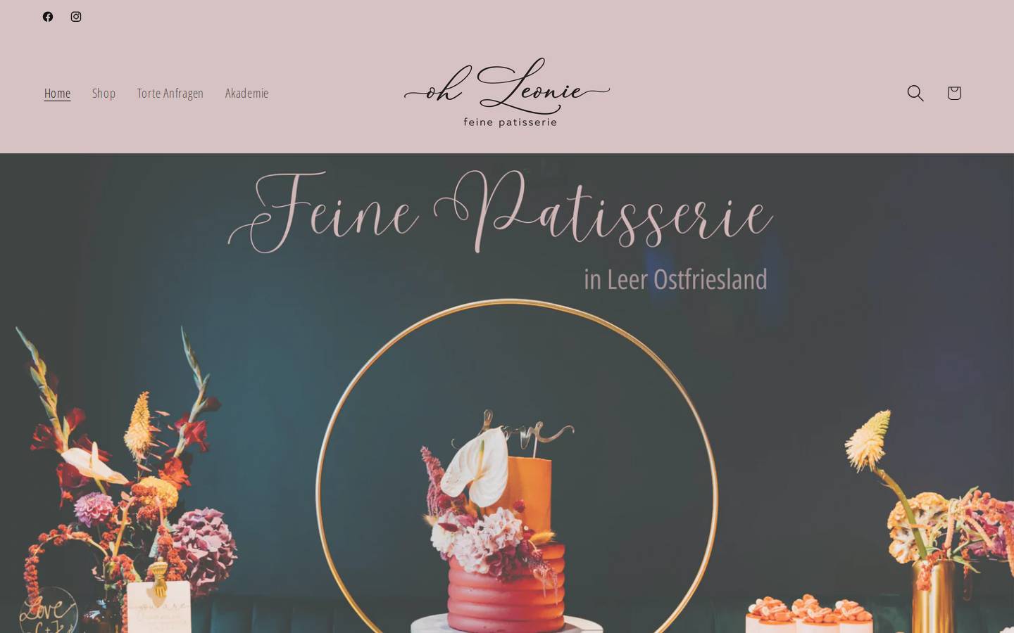 ohleonie-shop.de homepage screenshot