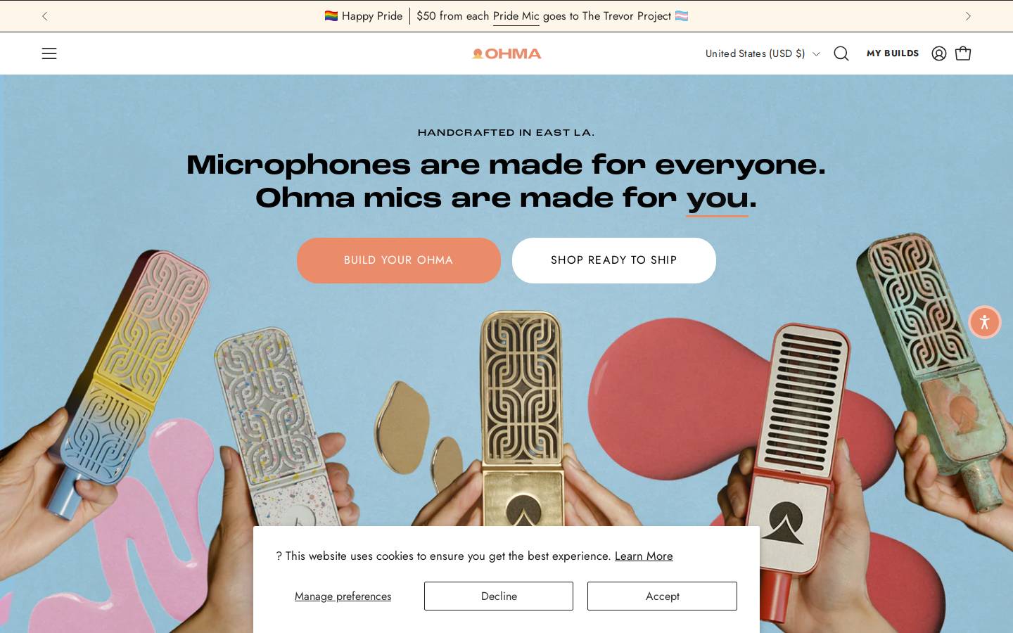 ohmaworld.com homepage screenshot