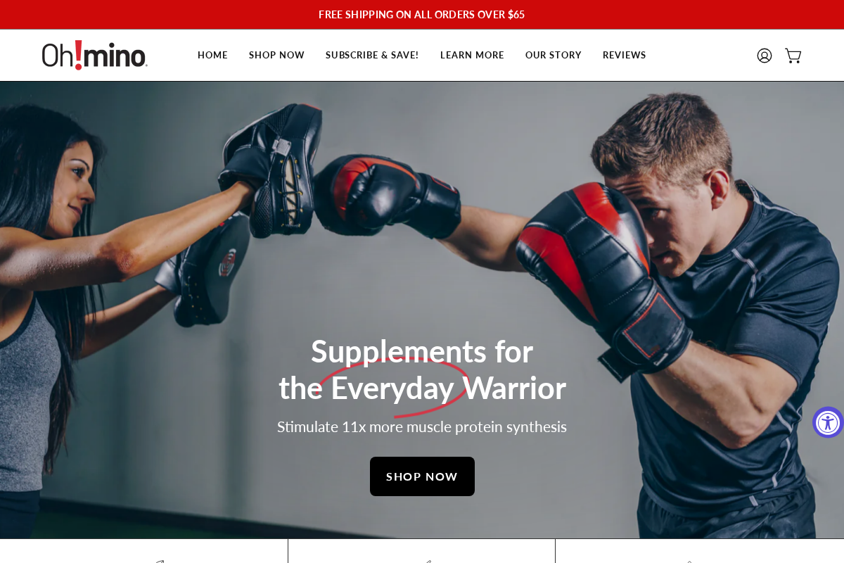 Oh!mino homepage screenshot