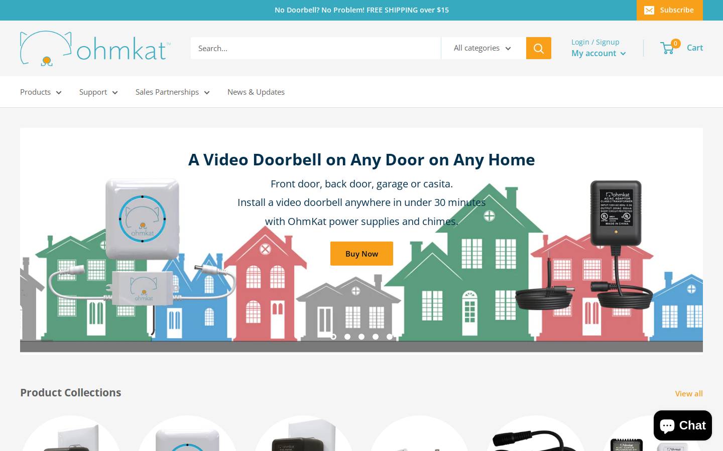 ohmkat.com homepage screenshot