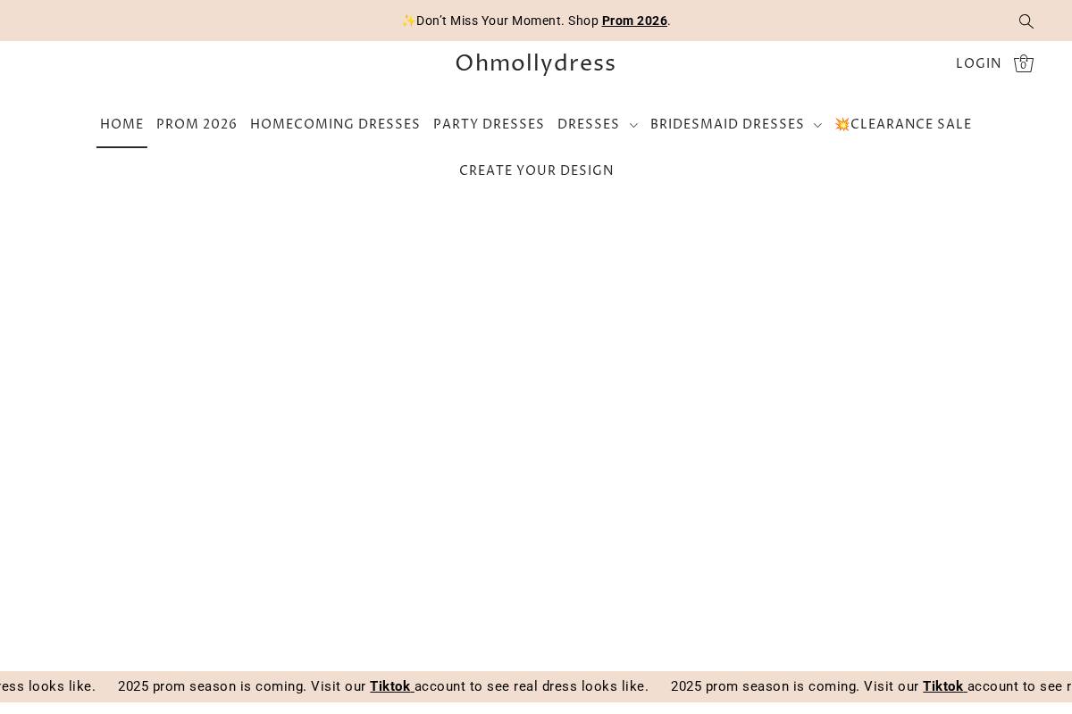 Ohmollydress homepage screenshot
