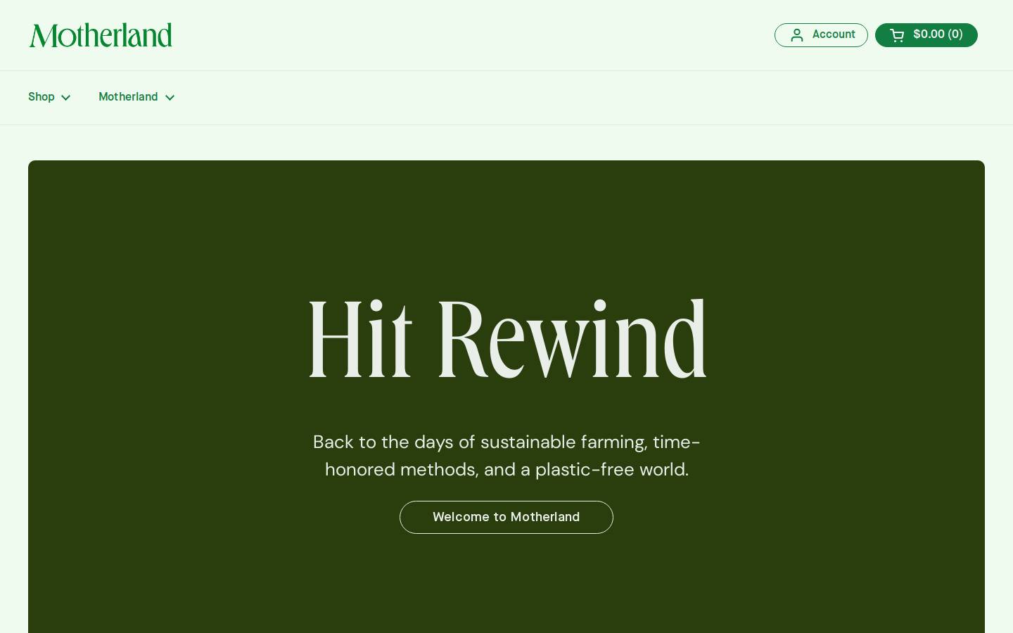 ohmotherland.com homepage screenshot