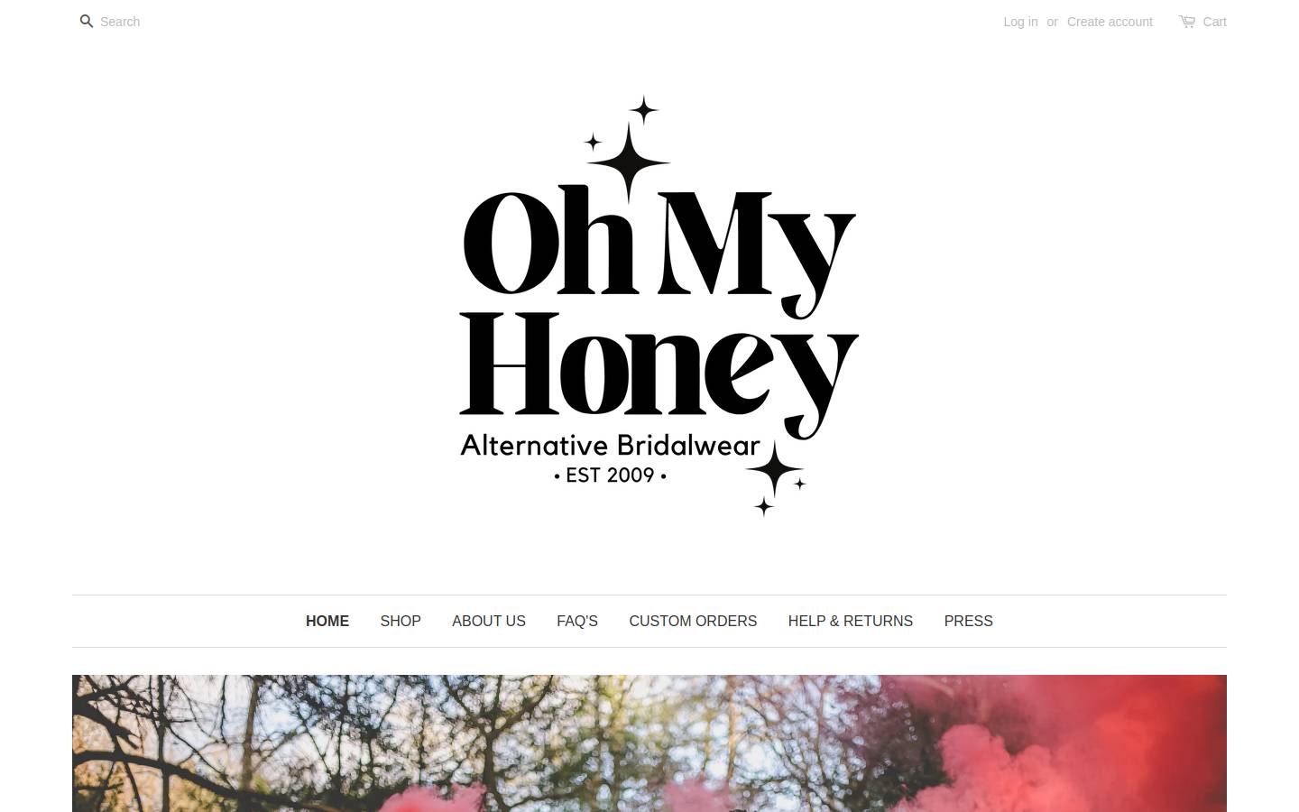 ohmyhoney.co.uk homepage screenshot