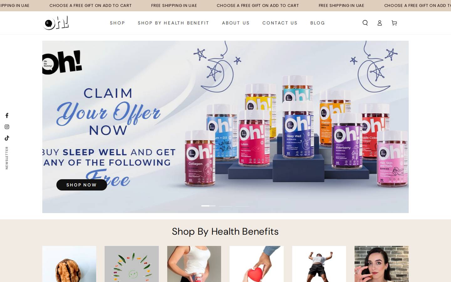 ohmyoh.com homepage screenshot
