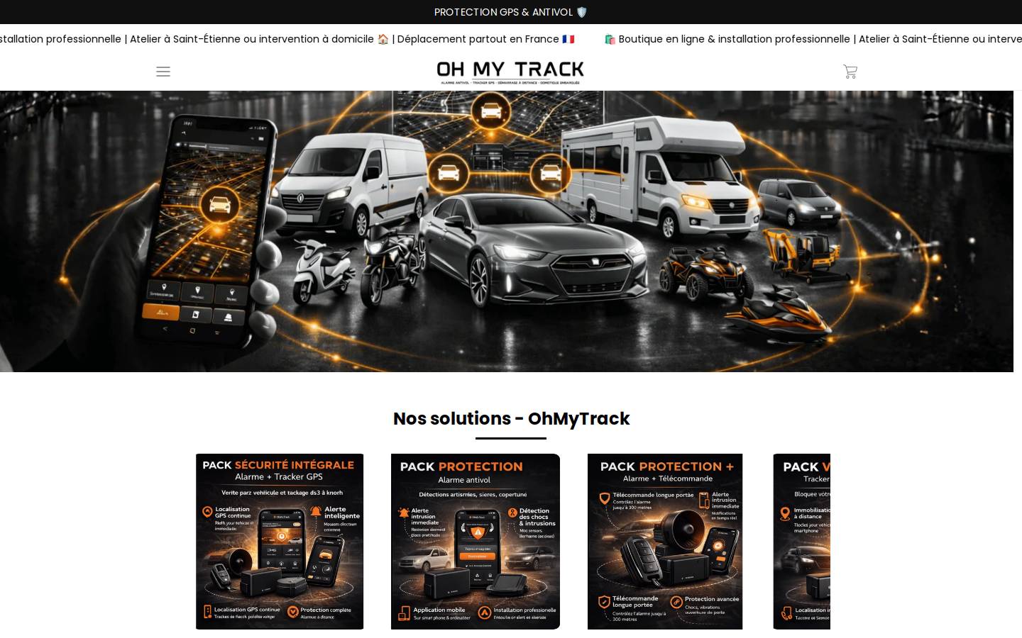 ohmytrack.com homepage screenshot