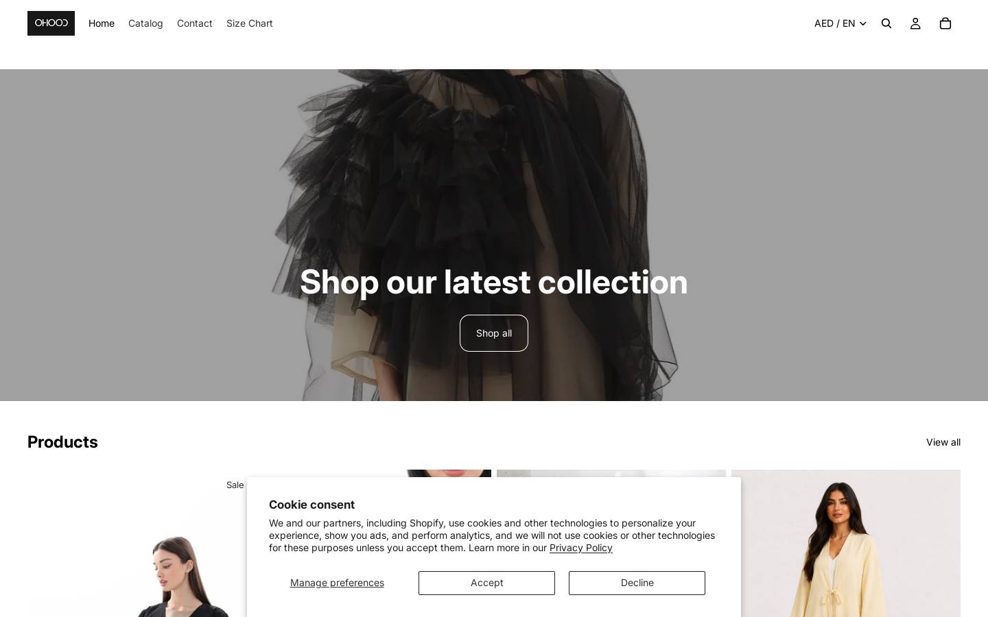 ohood.online homepage screenshot
