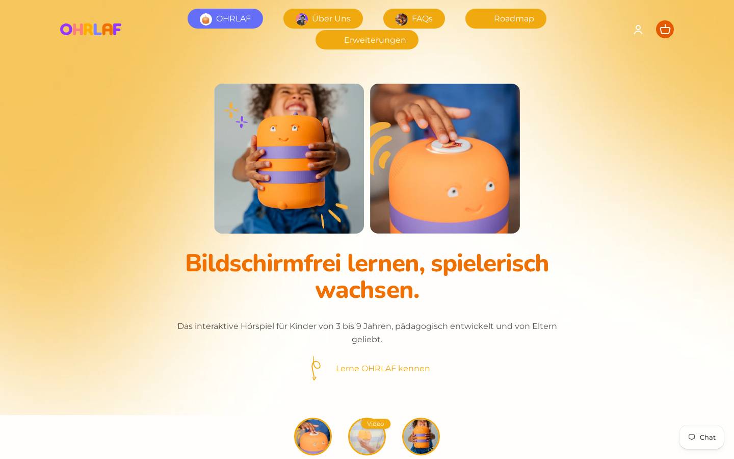 ohrlaf.com homepage screenshot