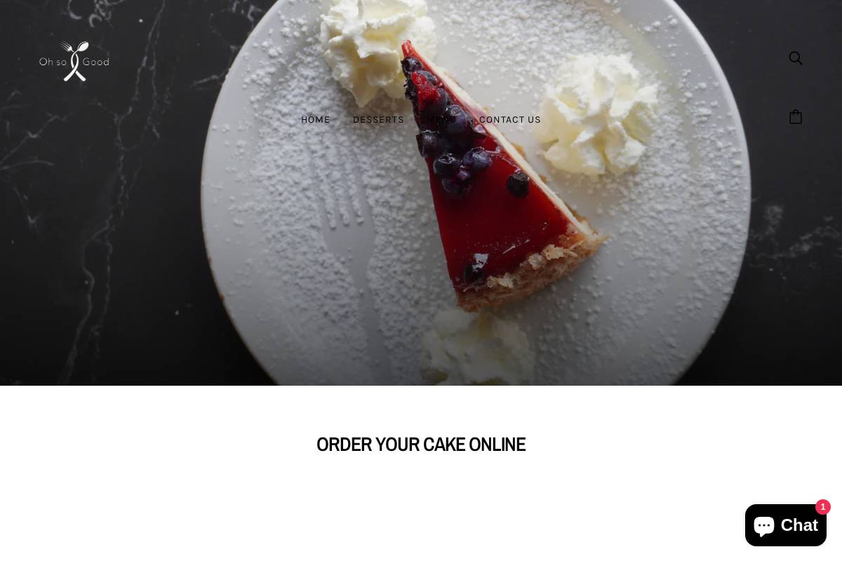 ohsogood.ca homepage screenshot