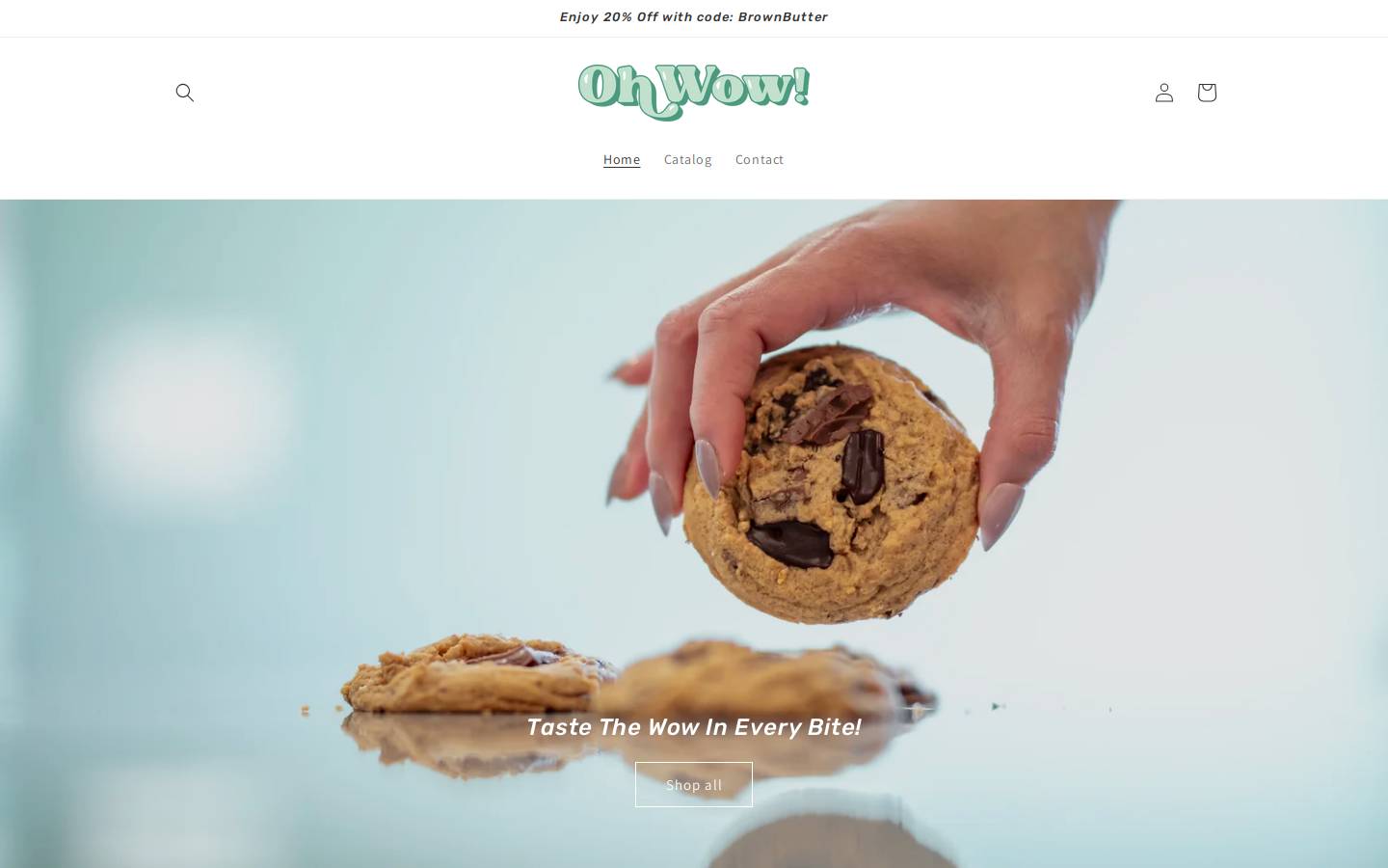 ohwowdesserts.com homepage screenshot