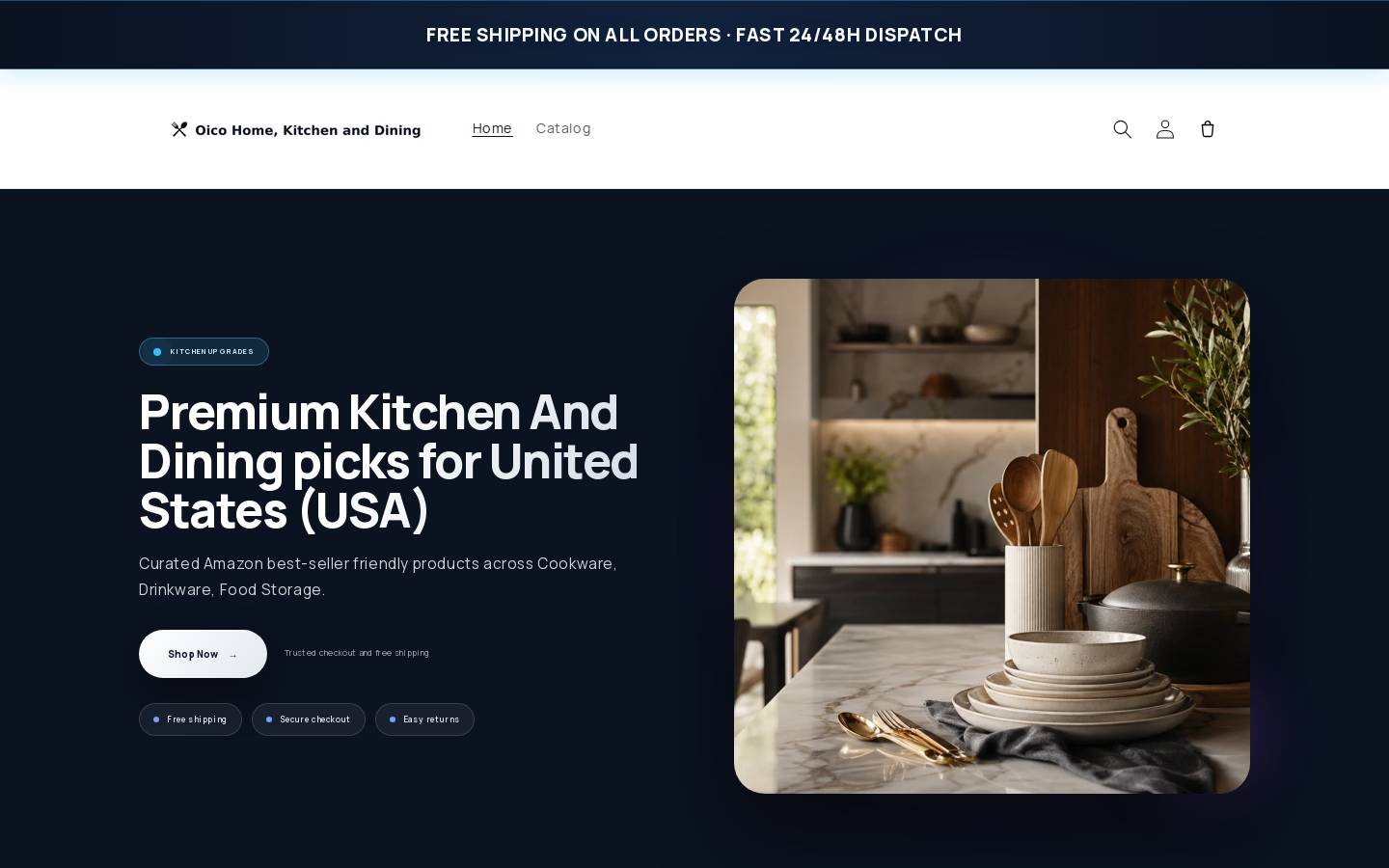 oicohome.com homepage screenshot
