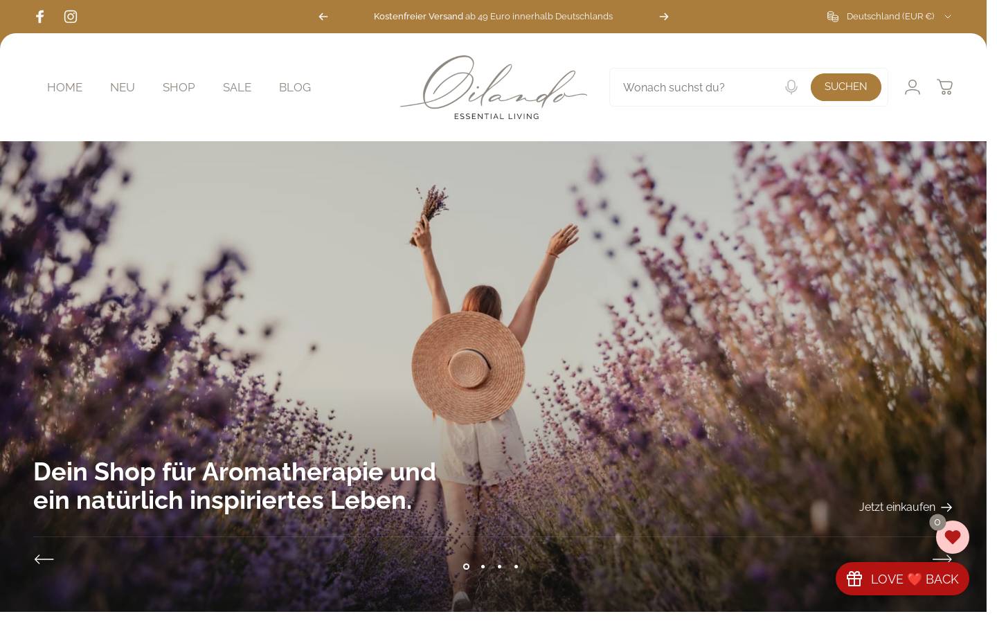 oilando.de homepage screenshot