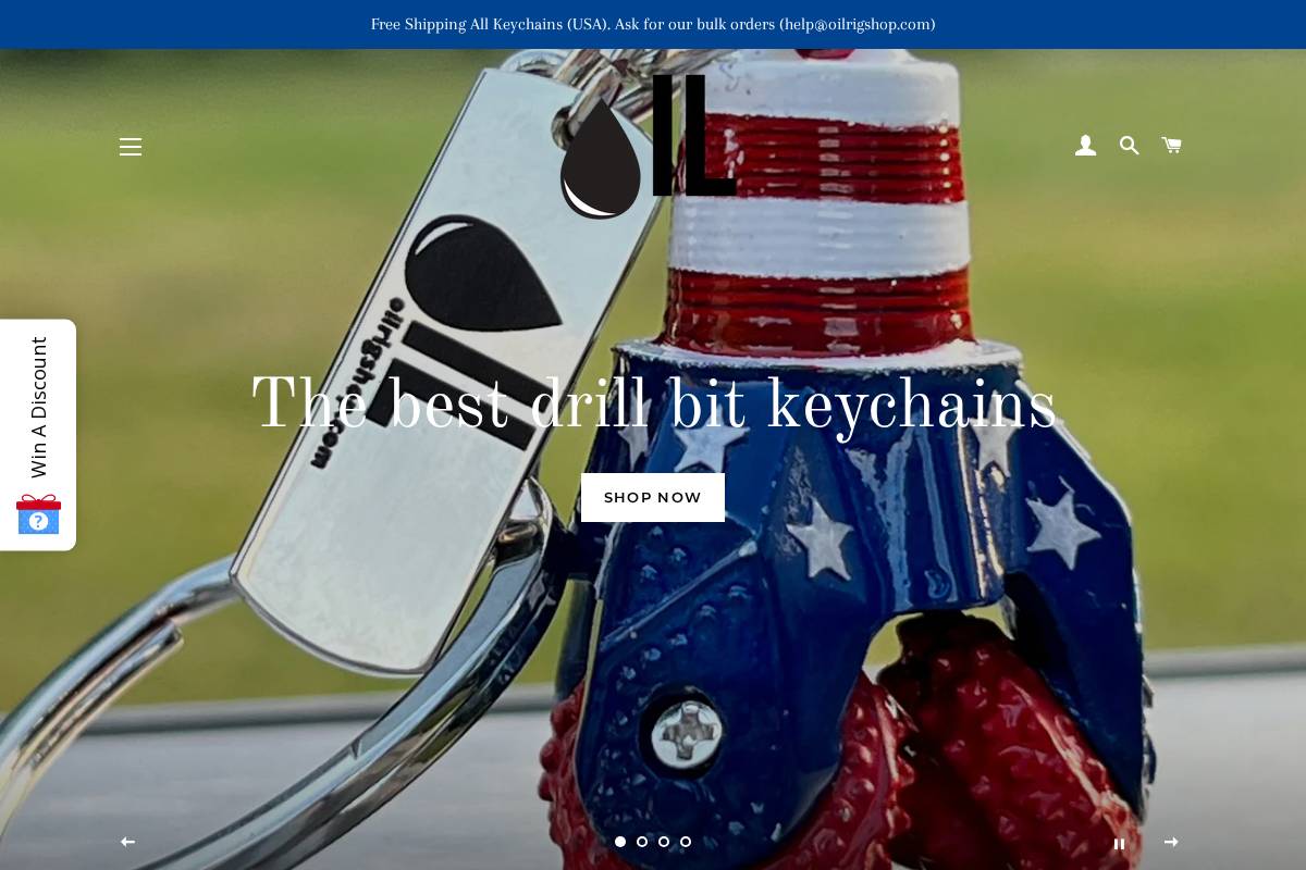 oilrigshop.com homepage screenshot