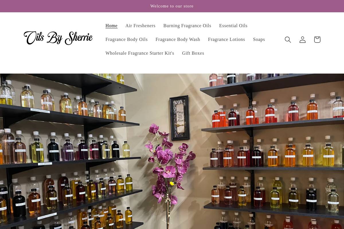 oilsbysherrie.com homepage screenshot