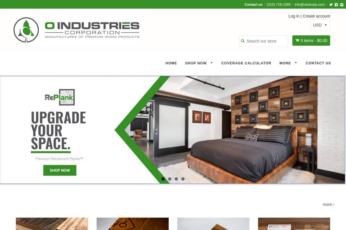 oindcorp.com homepage screenshot